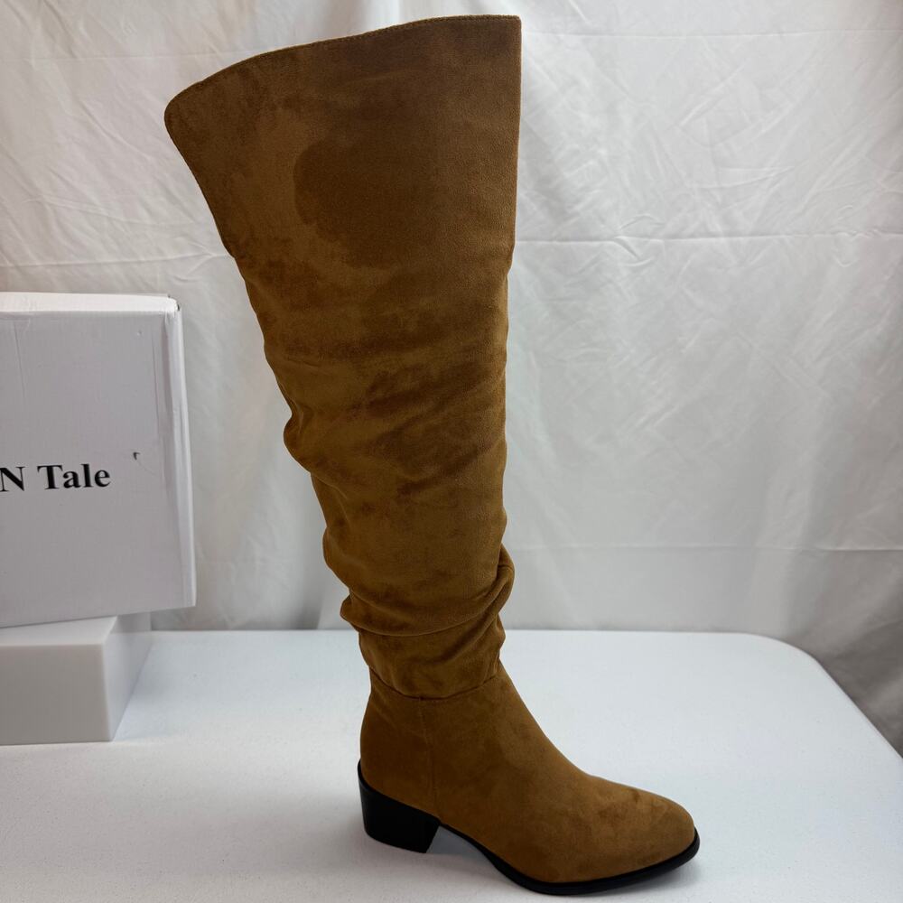 Shoe’N Tale Brown Over‑the‑Knee Winter Boots Women’s Size 8.5